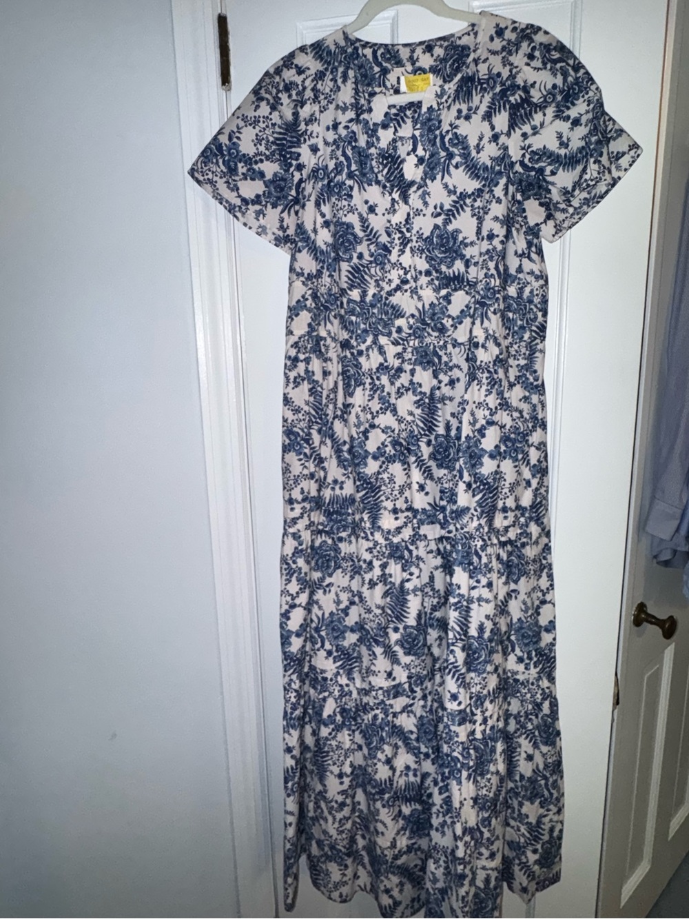 Blue Floral Maxi Dress